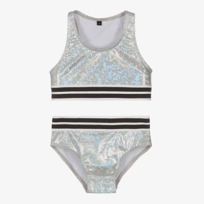 Andorine Babies' Girls Iridescent Silver Bikini