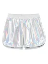 Andorine Iridescent Shorts In Silver