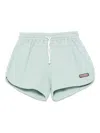 Andorine Logo-patch Shorts In Green