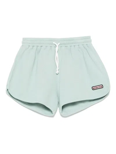 Andorine Kids' Logo-patch Shorts In Green
