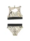 Andorine Metallic-effect Bikini In Gold