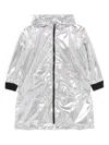 Andorine Metallic-effect Coat In 银色