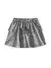 Andorine Metallic Jacquard A-line Miniskirt In Silver