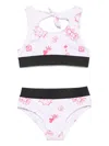 Andorine Printed Bikini Set In Pink