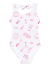 Andorine Printed Swimsuit In Pink
