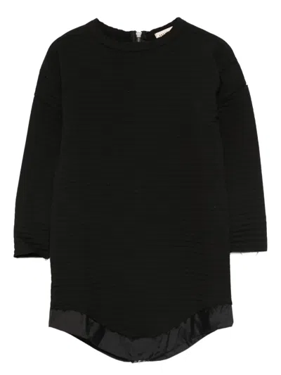 Andorine Kids' Ribbed Dress In Black