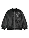 Andorine Sequin-embellished Bomber Jacket In Black