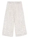 Andorine Sequined Wide-leg Trousers In 中性色
