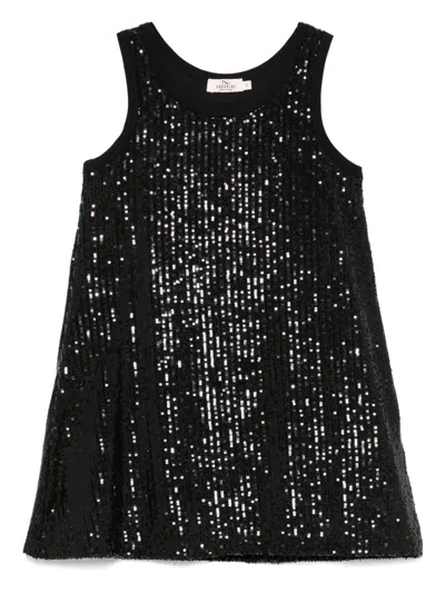 Andorine Kids' Sequinned Dress In Black