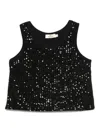 Andorine Sequinned Top In Black