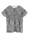 Andorine Tie Dye-print Top In 绿色