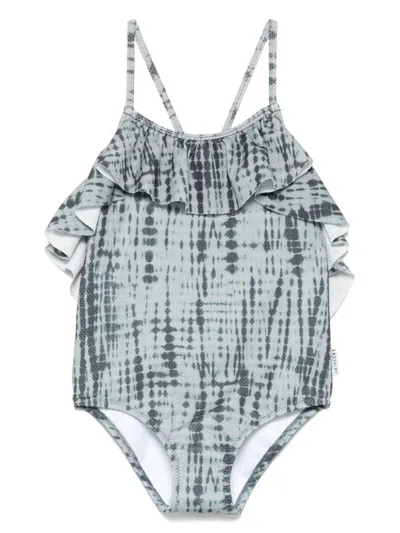 Andorine Kids' Tie-dye Swimsuit In 绿色