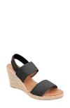 Andre Assous Allison Espadrille Wedge Sandal In Black