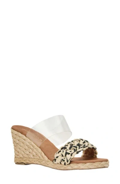 Andre Assous André Assous Allison Espadrille Wedge Slide Sandal In Brown