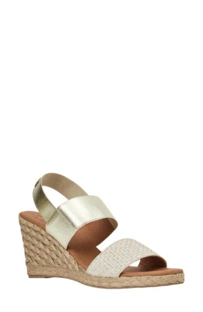 Andre Assous André Assous Allison Slingback Espadrille Platform Wedge Sandal In Neutral