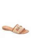 Andre Assous André Assous Niles Crystal Bit Slide Sandal In Natural/cuero