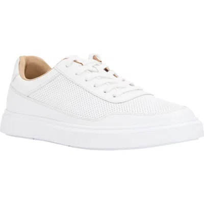 Andre Assous André Assous Andrew Perforated Leather Sneaker In White