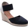 Andre Assous Anouka Espadrille Wedge Sandal In Black