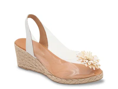 Andre Assous Aspen Espdarille Wedge Sandal In Brown
