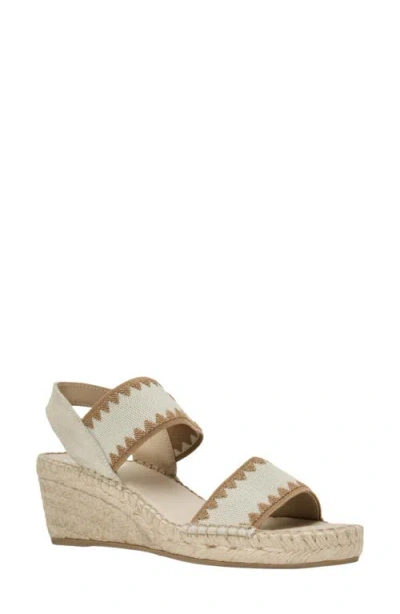 Andre Assous André Assous Ava Ankle Strap Espadrille Wedge In White