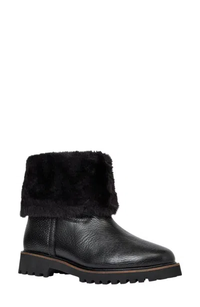 Andre Assous André Assous Ayla Boot With Faux Fur Trim In Black