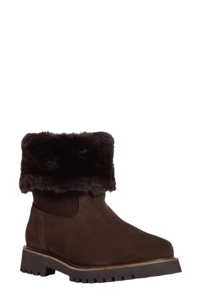 Andre Assous André Assous Ayla Boot With Faux Fur Trim In Brown