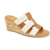 Andre Assous André Assous Bentley Wedge Sandal In Pecan