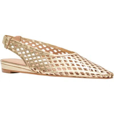 Andre Assous André Assous Brielle Pointed Toe Slingback Flat In Gold