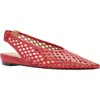 Andre Assous André Assous Brielle Pointed Toe Slingback Flat In Red