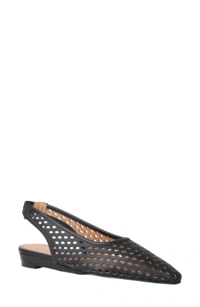 Andre Assous André Assous Brielle Slingback Snip Toe Wedge Pump In Black