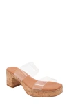 Andre Assous Cairo Platform Sandal In Clear