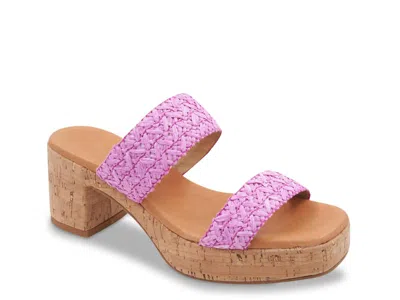 Andre Assous Cairo Platform Sandal In Purple