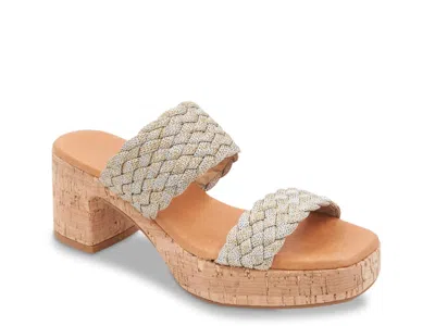 Andre Assous Cairo Platform Sandal In Silver
