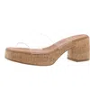 Andre Assous Cairo Womens Padded Insole Block Heel In Multi