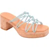 Andre Assous André Assous Camryn Platform Slide Sandal In Ice Blue