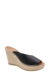 Andre Assous Catarina Espadrille Platform Wedge Sandal In Black