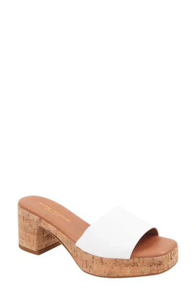 Andre Assous Cypress Slide Sandal In White