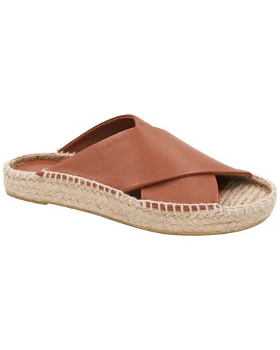 Andre Assous Estelle Leather Espadrille In Brown