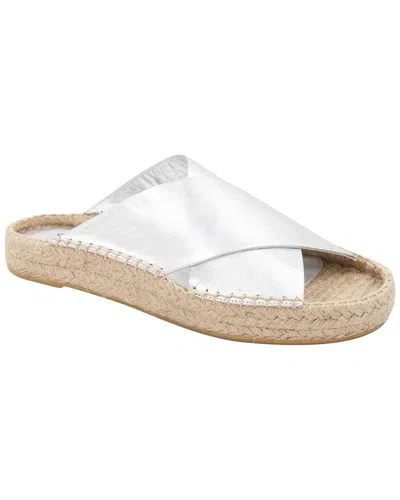 Andre Assous Estelle Leather Espadrille In Gray
