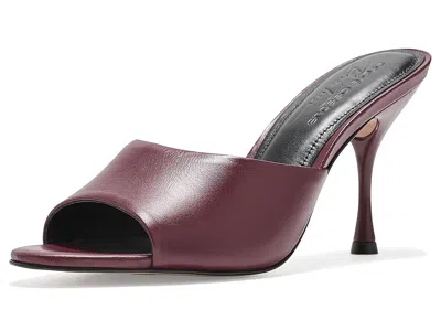 Andre Assous Eve High Women's Heels Merlot Leather: 7.5 M In Burgundy