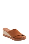 Andre Assous André Assous Filo Sole Motion Espadrille Wedge Slide Sandal In Brown
