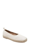 Andre Assous Geneva Leather Espadrille In Ivory