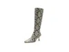 Andre Assous Imani Women's Boots Python Leather: 8.5 M In Gray
