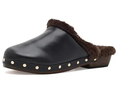 Andre Assous Jocelyn Women's Flat Shoes Black/faux Fur: 5 M, Leather