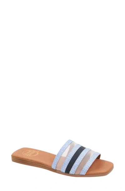 Andre Assous Kaila Slide Sandal In Blue