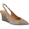 Andre Assous André Assous Laina Slingback Wedge Pump In Brown