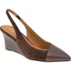 Andre Assous André Assous Laina Slingback Wedge Pump In Brown