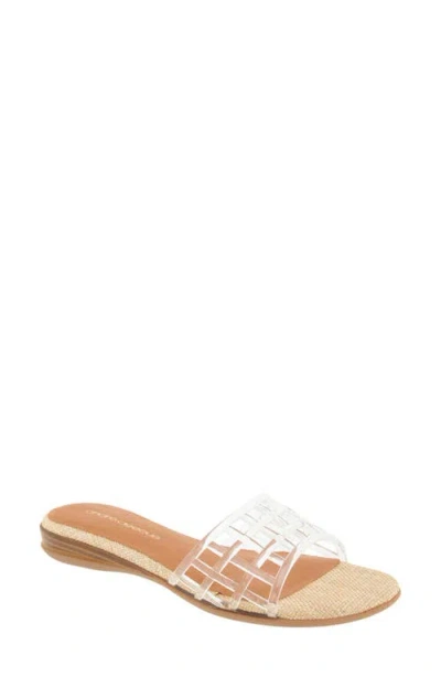 Andre Assous André Assous Nabil Jelly Slide Sandal In Brown