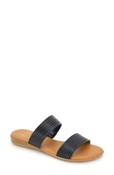 Andre Assous André Assous Nabila Flat Sandal In Black