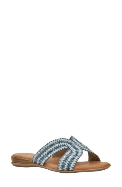 Andre Assous André Assous Nade Slide Sandal In Blue